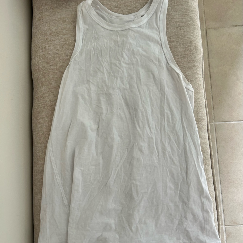 White Sleeveless Lululemon open back tank